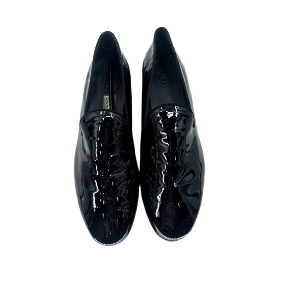 Gucci Glossy Black Vernice Crystal Leather Slip-On Loafers Men\'s Size EU41 US7.5 main image 5